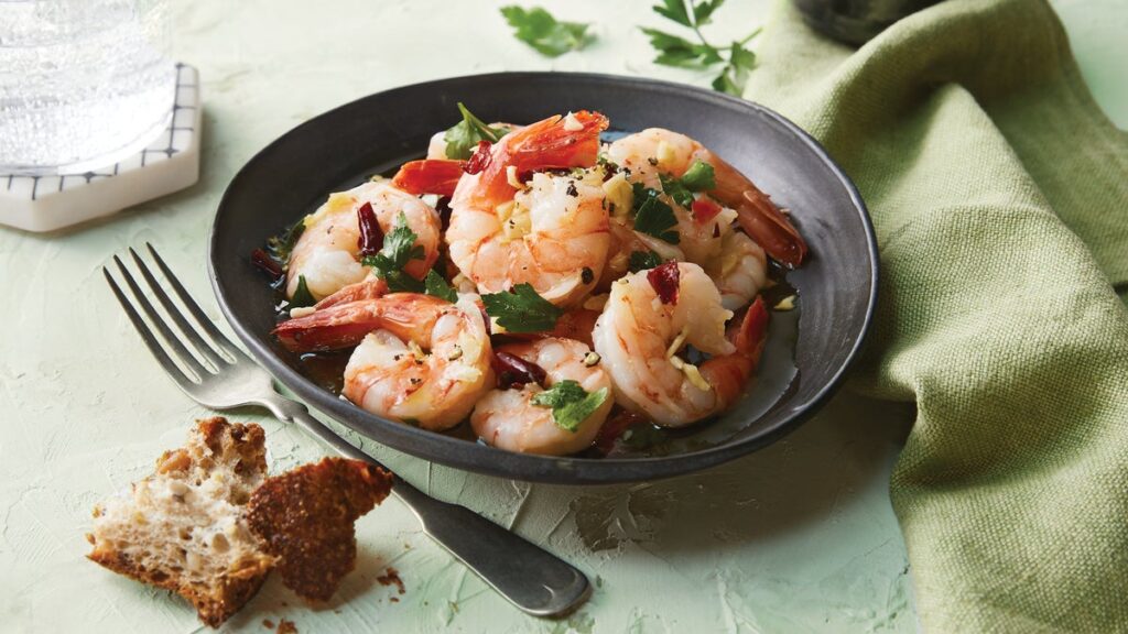 Crevettes à l’ail chili Crevettes à l'ail chili