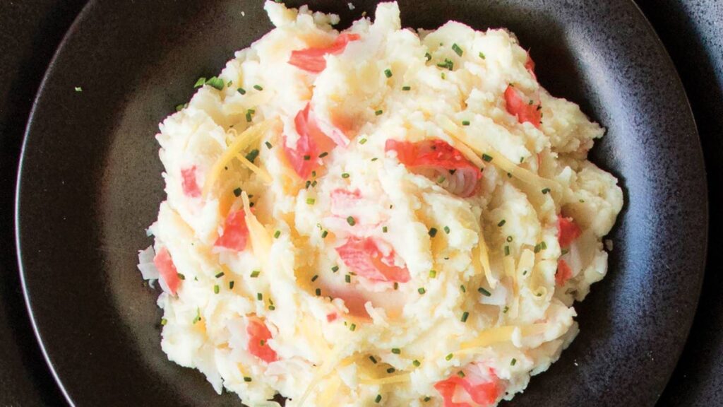 Purée de pommes de terre crémeuse au homard