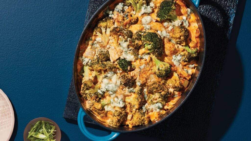 Casserole de poulet Buffalo et de brocoli