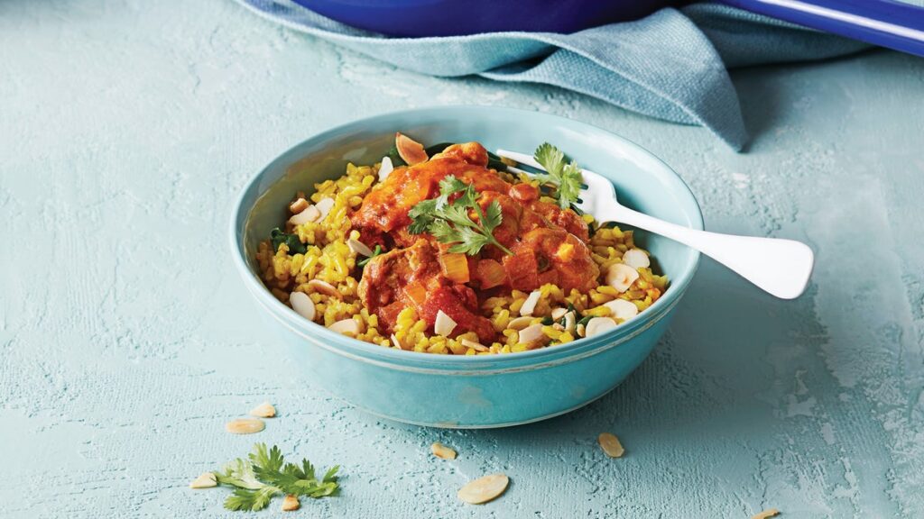 Poulet Tikka Masala avec riz aux amandes