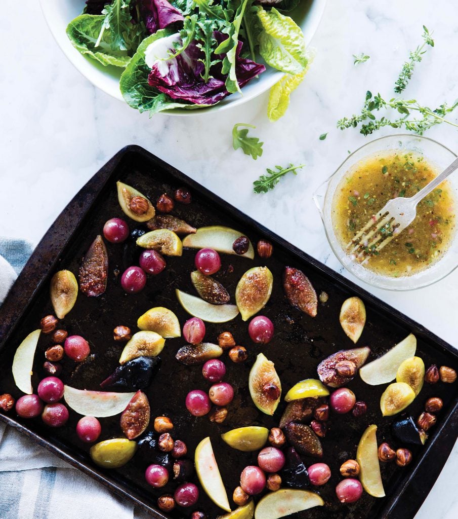 Salade de récolte rôtie