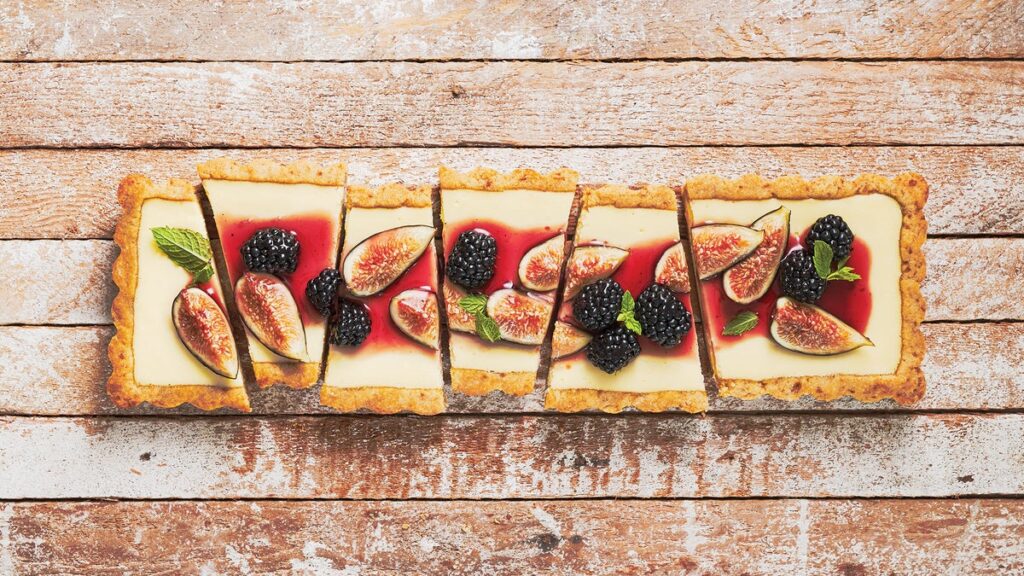 Tarte au Chèvre et Compote de Figue et Mûre