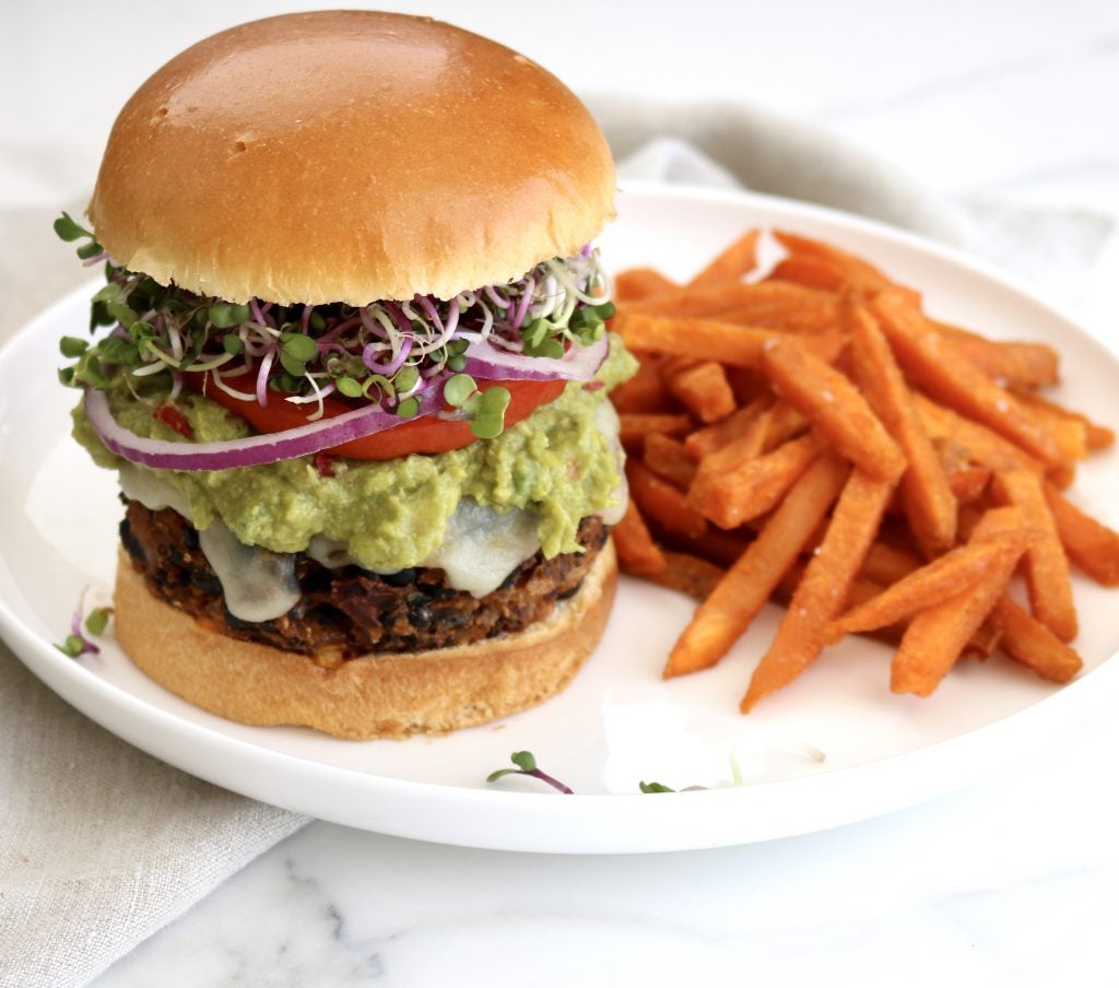 Notre burger aux haricots noirs préféré