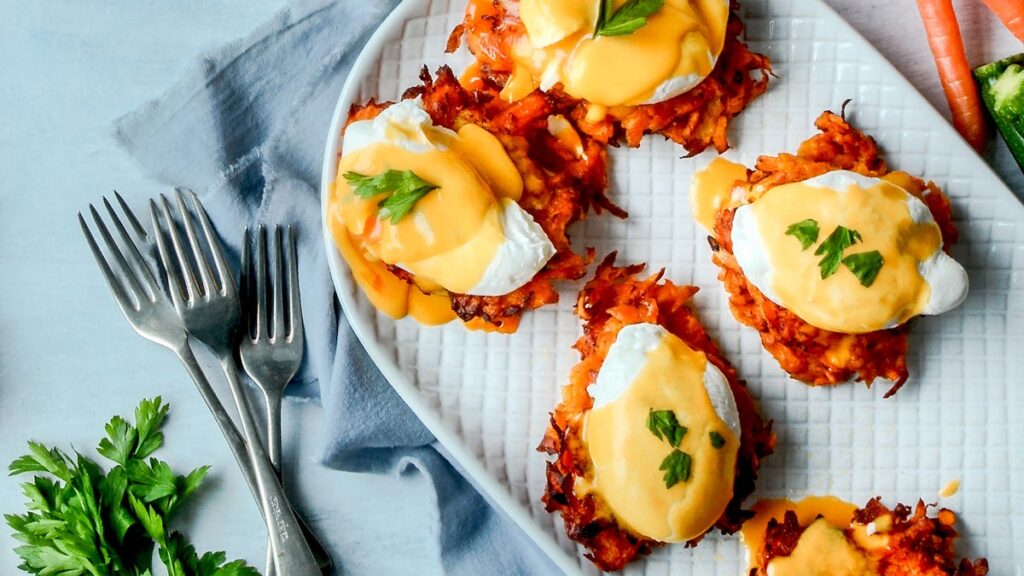 Oeufs Benny sans muffins avec ghee hollandaise