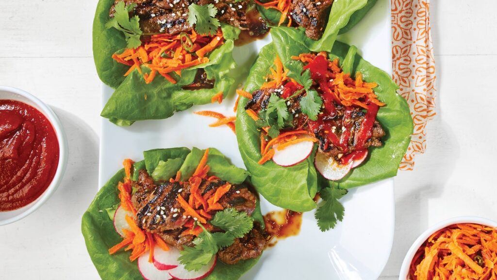 Roulés de laitue Bulgogi à la coréenne