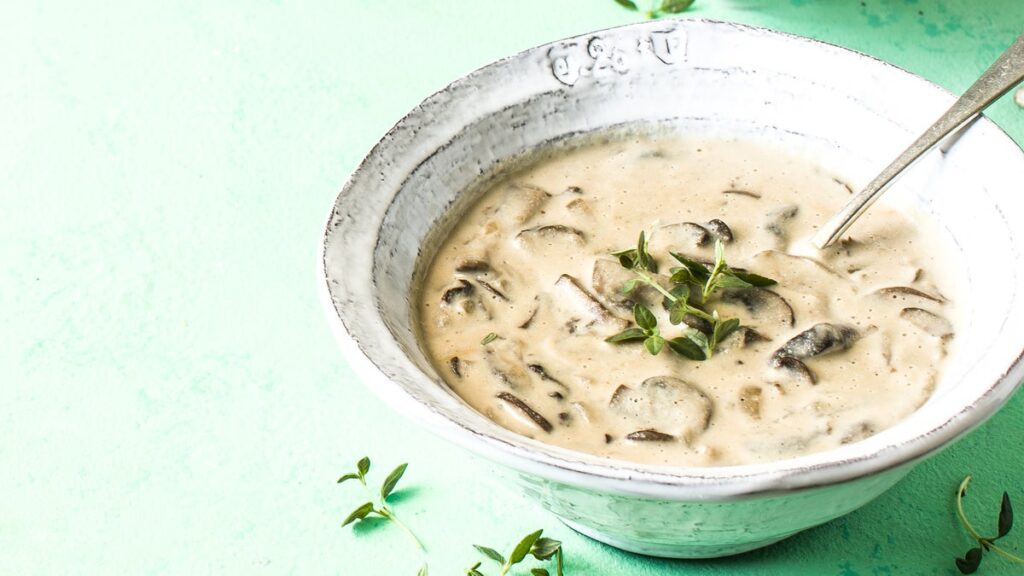 Velouté de champignons revisité