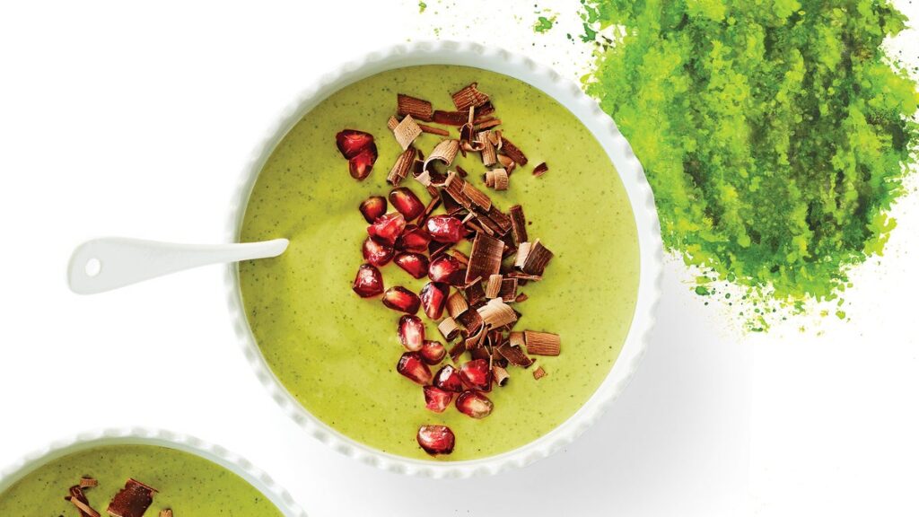 Crème pâtissière à la vanille matcha