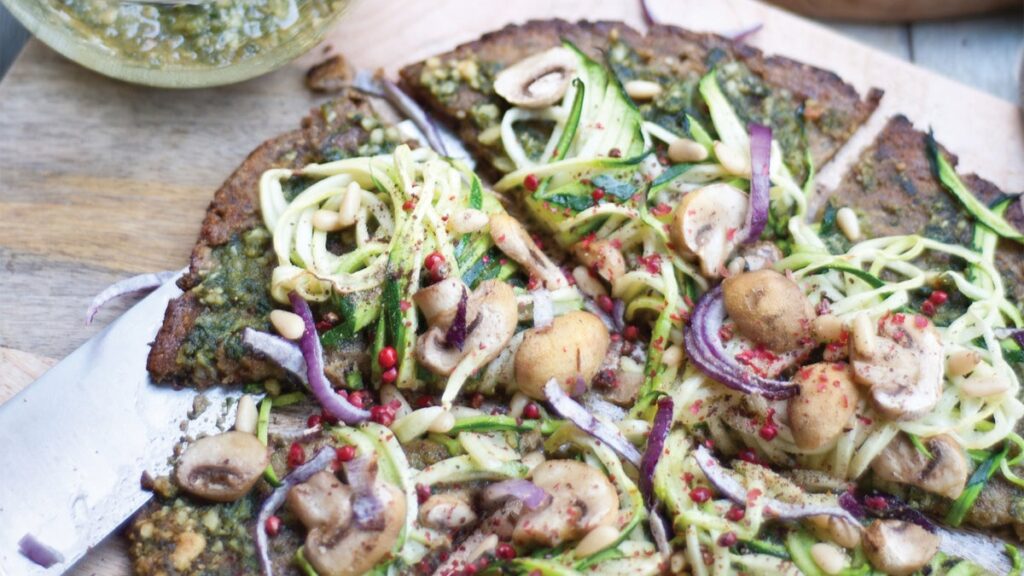 Croûte de pizza au chou-fleur sans gluten