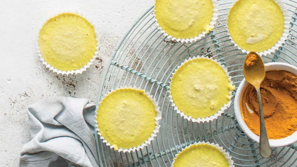 Mini-gâteaux au fromage au lait doré