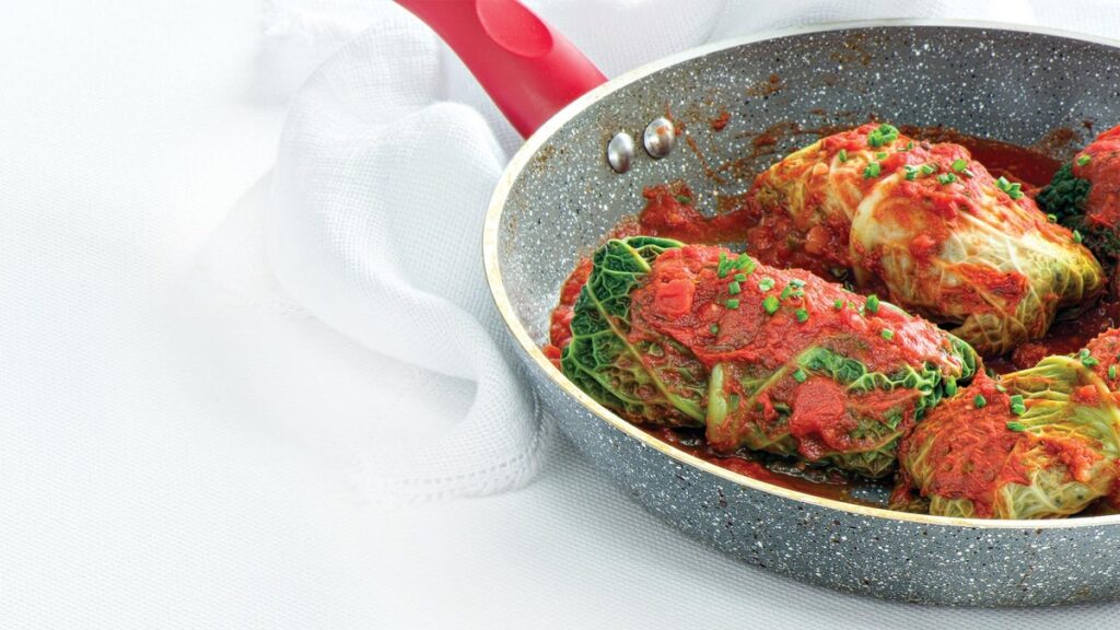 Rouleaux de chou farcis au quinoa