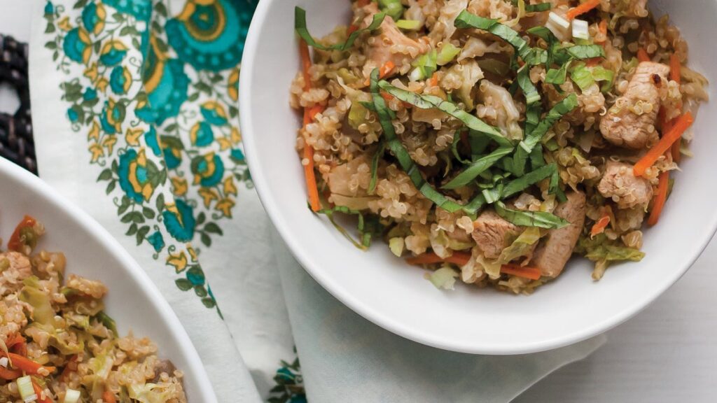Bol de légumes au poulet