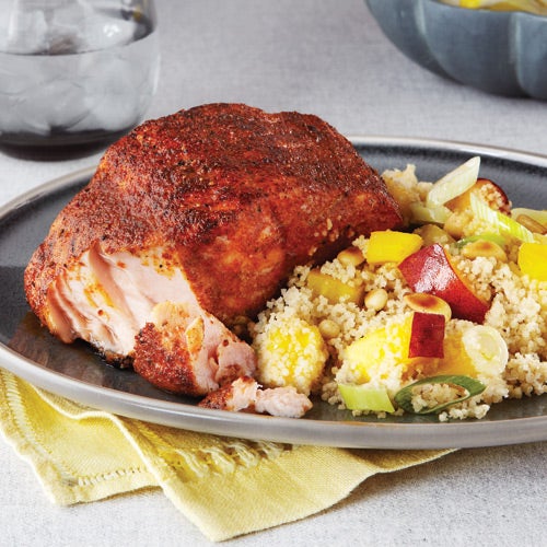 Couscous de saumon marocain aux nectarines