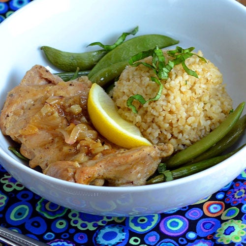 Cuisses de poulet rôties au citron et au gingembre Cuisses de poulet rôties au citron et au gingembre