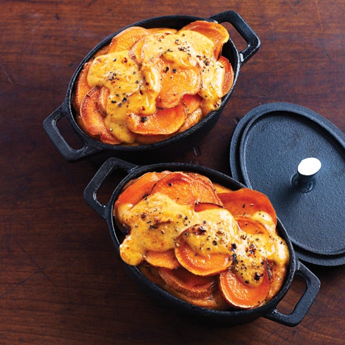 Gratin de patates douces épicées