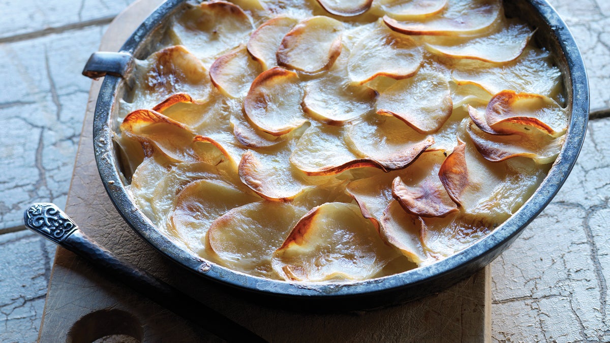Gratin de pommes de terre parfumé au fenouil
