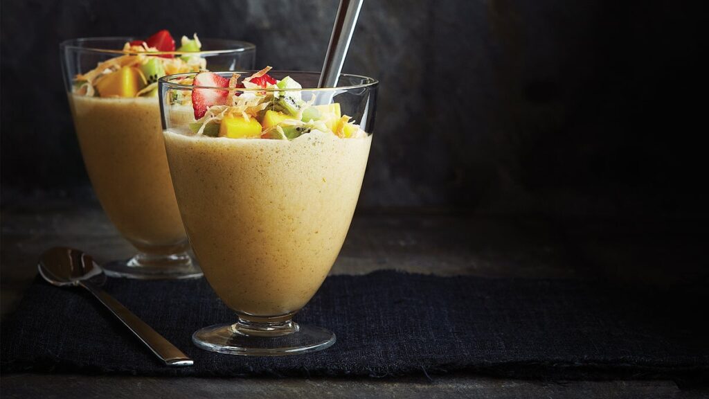 Mousse au citron et à la noix de coco