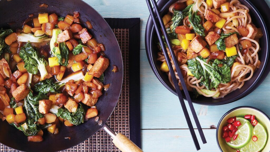 Porc teriyaki à la mangue