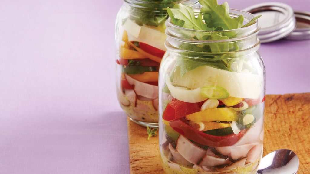 Pot de Salade Jambon, Fromage & Poivron