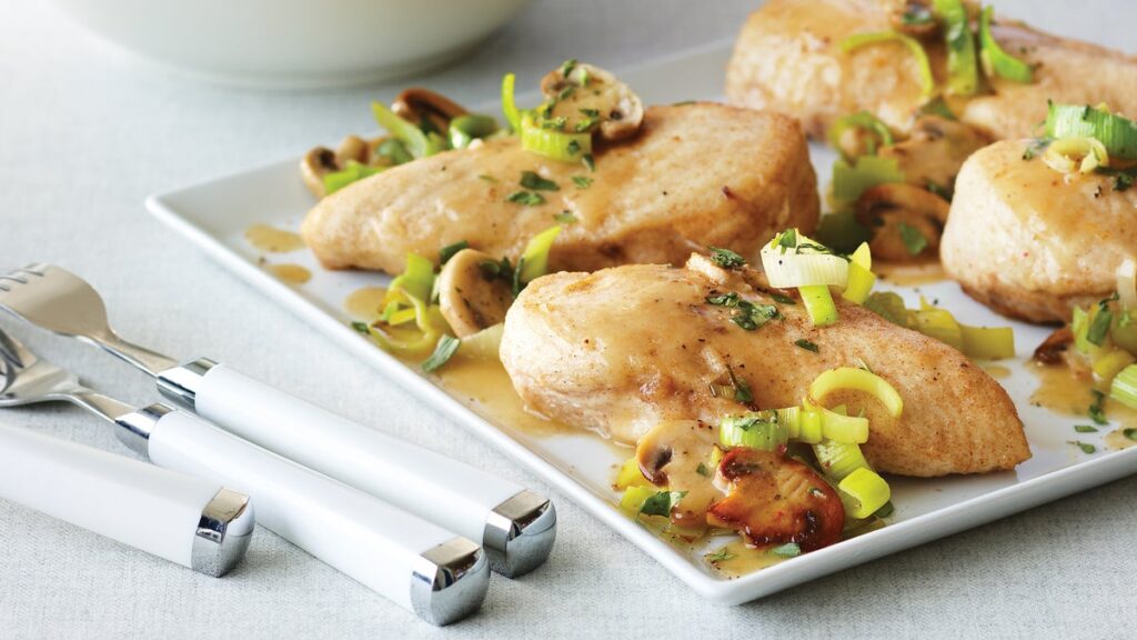 Fricassée de poulet à l'estragon